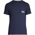 Ralph Lauren for man. 710974585001 Knitted T-shirt with navy Bear Polo (M), Casual, Cotton, Short sleeve