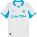 Puma Olympique de Marseille 25/26 Home Jersey Men, Sport, White/Azure, XS