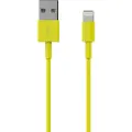 Sinox SOE02801, 1 m, Lightning, USB A, Hankjønn, Hankjønn, Gult