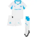 Puma Olympique de Marseille 25/26 Home Minikit Kids, Clothing, White/Azure, 2-3Y