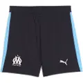 Puma Olympique de Marseille 25/26 Shorts Youth, Clothing, Navy/Luminous Blue, 9-10Y