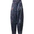Adidas Originals Leaf Camo Print Satin Cargo Joggers