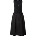 Karl Lagerfeld for woman. A3W13037 Dress Ikon Fabric Mix black (M), Casual, Cotton, Sleeveless / Straps