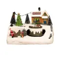 NSH Nordic Juleby Treehouse Town NORDIC WINTER med lys og musik. Til batteri (780-521)
