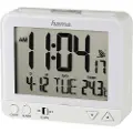 Hama 'RC 550' Radio Controlled Alarm Clock with Night Light Function White