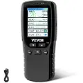 Vevor luftkvalitetsmåler 8-i-1, profesjonell PM2.5 PM10 PM1.0 partikkelteller, formaldehyd, temperatur, fuktighet, TVOC AQI-tester for innendørs/utendørs, luftkvalitetsmåler med alarmterskler