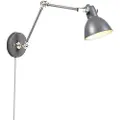 QAZQA Industriell vegglampe grå justerbar - Dazzle