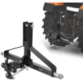 Vevor 3-punkts tilhengerfeste med 2-tommers mottaker, 3-punkts hurtigkobling, kraftig traktordragadapter, kompatibel med Kubota, Mahindra, Ford, Yanmar, John Deere, Massey Ferguson