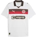 Puma FC St. Pauli 25/26 Away Jersey Men, Clothing, White/Espresso Brown, L