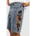 Ninth Hall Waylay w Embroidery Shorts blå