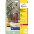 Avery Gjennomsiktige etiketter, Ø 80 mm, 150 Etiketter, Transparent