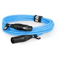 Rode RØDE XLR3M-B, XLR, Hankjønn, XLR, Hunkjønn, 3 m, Blå