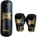 ASG Junior Boxing Bag - 11 Kg. (Gloves + Bag) Black/Gold