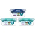 Sistema - 1L Rectangle Stax 3 pack ECOM