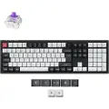 Keychron Q6 HE 100% Knob Trådløs Tri-Mode QMK - Gateron 2.0 Magnetiske brytere - Kullsvart - Gamingtastatur - Nordisk - Svart