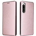 Mtp Products Sony Xperia 5 IV Flip-deksel - Karbonfiber - Roségull
