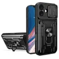 Mtp Products iPhone 17 Hybrid-deksel med Roterende Ring med Kameraskjold - Svart
