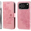 Mtp Products iPhone 17 Pro Mandala Series Lommebok-deksel - Rosa