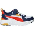 Puma Trinity Lite Sneakers Kids, Shoes, White/Fierce Red/Persian Blue, 31