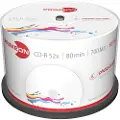 Primeon photo-on-disc - 50 x CD-R - 700 MB (80 min) 52x - fotoskrivbar overflate - spindel