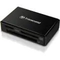 Transcend Multi-Card Reader RDF8 - Kortleser (MS, CF, SDHC, MS Micro, microSDHC, SDXC, SDHC UHS-I, SDXC UHS-I, MS XC) - USB 3.0