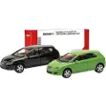 Herpa 013970 H0 Personbil model Seat Leon, sort og grøn