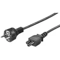 Goobay - Strømkabel - IEC 60320 C5 til power CEE 7/7 (hann) - AC 250 V - 1.8 m - formstøpt - svart