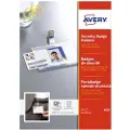 Avery 4826, Gjennomsiktig, 85 mm, 54 mm, 25 stykker