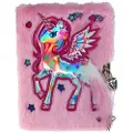 Tinka DIARY PLUSH ENHJØRNING ROSA WITH LOCK