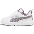 Puma Courtflex V3 Dotty Sneakers Toddlers, Shoes, White/Plum Jam/Light Moss, 27