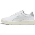 Puma Court Lally Day Night Sneakers Women, Shoes, White/Silver, 40.5