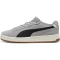 Puma Court Classic Suede Sneakers Unisex, Shoes, Gray Echo/Black/Gold, 44