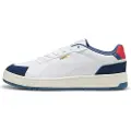 Puma Court Classico Sport Sneakers Unisex, Shoes, White/Persian Blue, 38.5