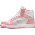 Puma Rebound V6 Mid Space Belle Sneakers Youth, Shoes, Sea Glass/Pinkscape/White, 37