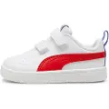Puma Rickie Sneakers Toddlers, Shoes, White/Red/Dazzling Blue, 21