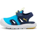 Puma Fun Racer Sandals Toddler, Shoes, Speed Blue/Pelé Yellow, 20