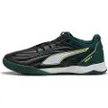 Puma IBERO Futsal Boots Unisex, Shoes, Black/Green Terrain/Fizzy Light, 39