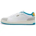 Puma Court Classico Sport Sneakers Unisex, Shoes, White/Tropical Blue, 40.5