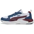 Puma X-Ray 3 Sneakers Unisex, Shoes, White/Ruby Shimmer/Persian Blue, 36
