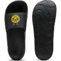 Puma Softride Teamcat BVB Slides Unisex, Shoes, Black/Faster Yellow/Victory Gold, 38
