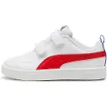 Puma Rickie Sneakers Kids, Shoes, White/Red/Dazzling Blue, 31