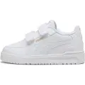 Puma Shuffle Downtown Low Sneakers Kids, Shoes, White/Gold, 29