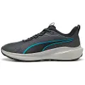 Puma Skyrocket Lite Trail Running Shoes, Shoes, Dusky Gray/Speed Blue, 40.5