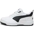 Puma Rebound V6 Lo Kids'Sneakers, Shoes, White/Black/Black, 33