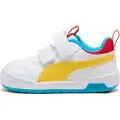 Puma Multiflex 2 Colour Sneakers Toddlers, Shoes, White/Pelé Yellow, 26