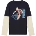 Puma MID90s Layered Longsleeve Youth, Shop, New Navy, 15-16Y