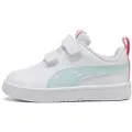 Puma Rickie Sneakers Toddlers, Shoes, White/Sea Glass/Pinkscape, 22