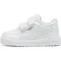 Puma Shuffle Downtown Sneakers Toddlers, Shoes, White/Gold, 24