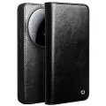 Qialino Xiaomi 15 Ultra Classic Lommebok-deksel I Lær - Svart