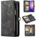 CASEME 2-i-1 Multifunksjonell Samsung Galaxy S10+ Lommebok-deksel - Grå